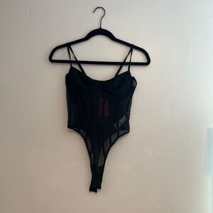 Edikted Black Sheer Bodysuit
